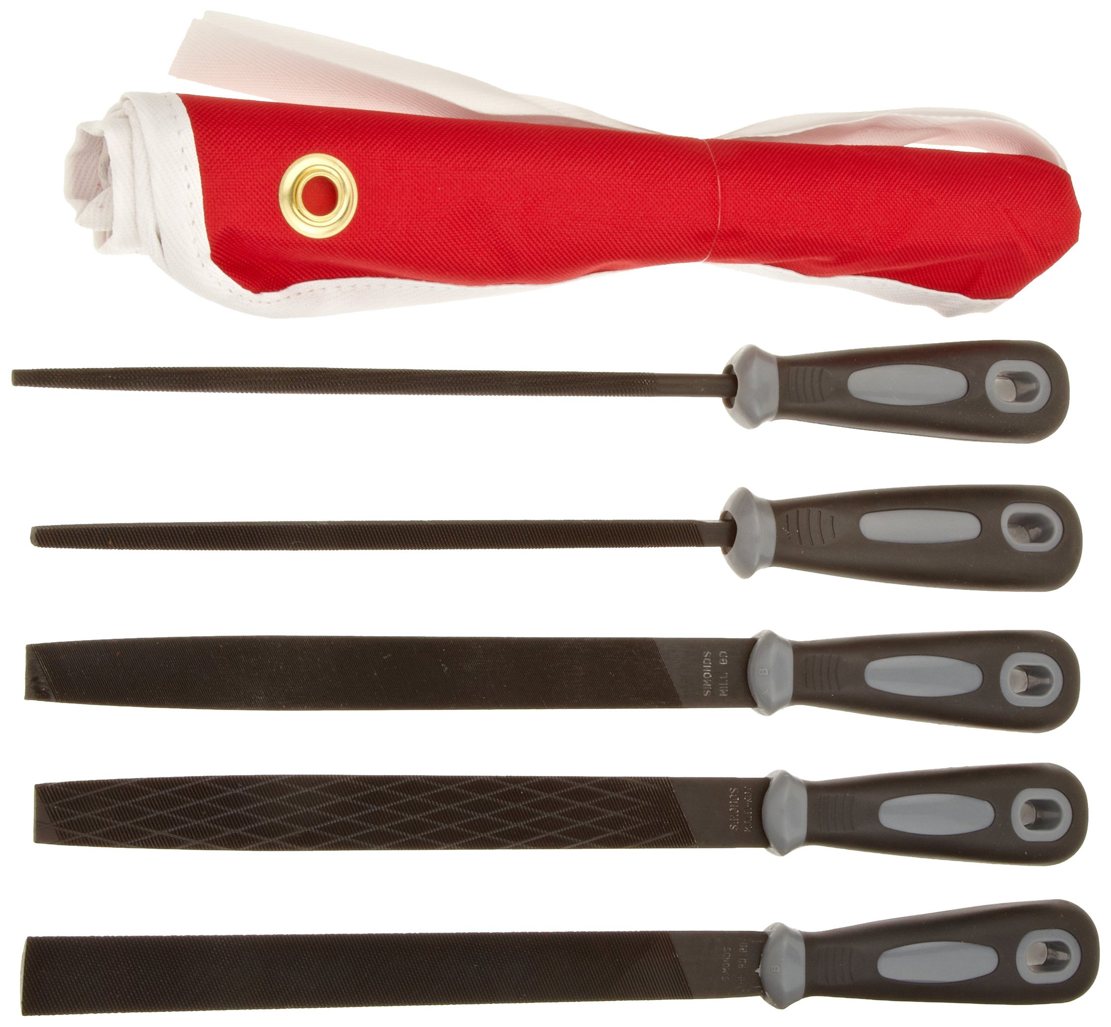 Simonds - 78758790 5 Piece Hand File Set with Handle, American